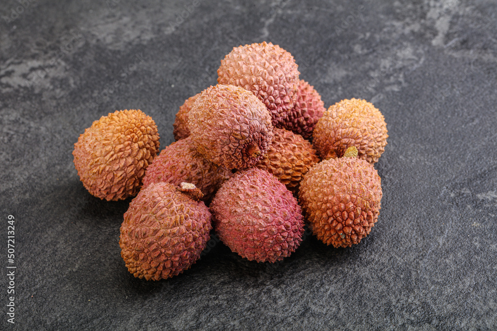 Tropical sweet exotic fruit lychee Tropical sweet exotic fruit lychee