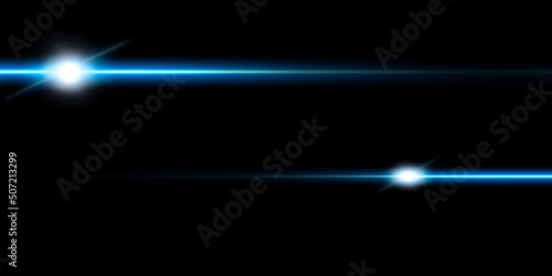 two flashes of light on a dark background