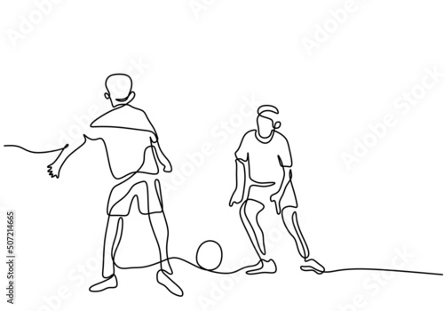 One continuous single line ...