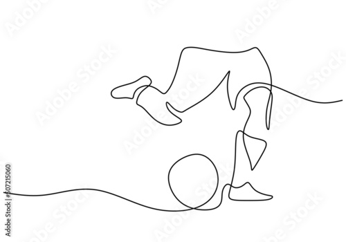 One continuous single line ...