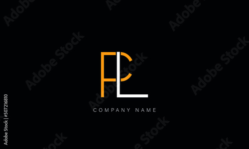 LP, PL, Abstract Letters Logo Monogram