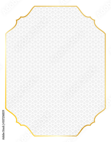 Abstract. Islamic background. Design with geometric shape white background. Vector.