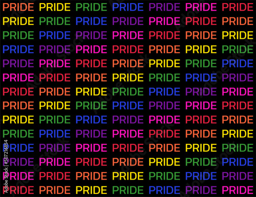 LGBT Pride Month. Seamless pattern colorful rainbow color background. Vector.
