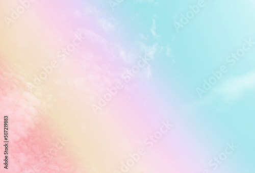 Sky and clouds in pastel tones for graphic design or wallpaper