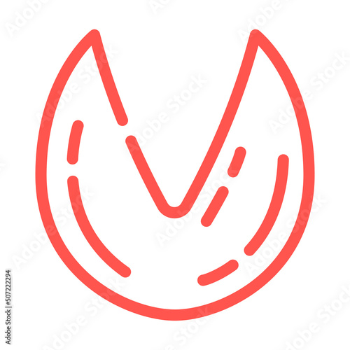 horse leg print color icon vector. horse leg print sign. isolated symbol illustration