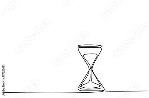 old sand clock instrument drawing concept
