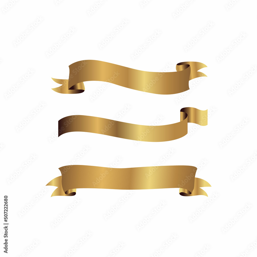 gold ribbon set