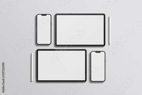 Tablet and smartphone mockup