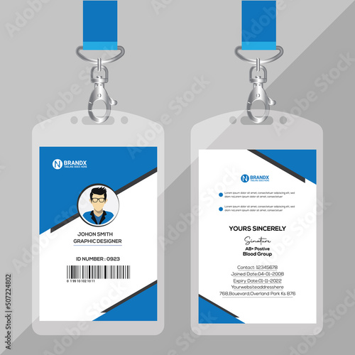 Corporate id card template design