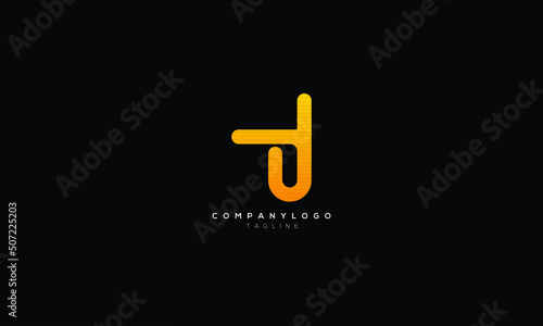 Fotografie UT TU Abstract initial monogram letter alphabet logo design