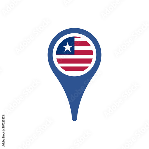 Free Download Colour icon for Liberia Flag Map - GFXLoad