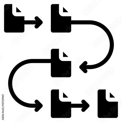Sequential File Organization Icon
