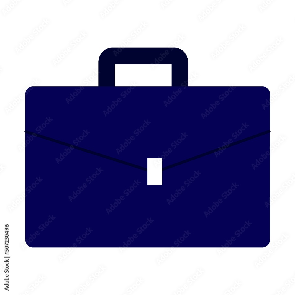 Men briefcase of a businessman. Simple flat vector isolated on white background Men briefcase of a businessman. Simple flat vector isolated on white background
