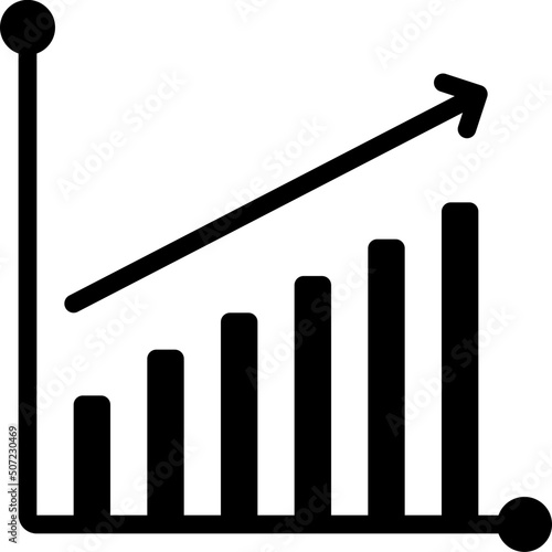 Positive Bar Graph Icon