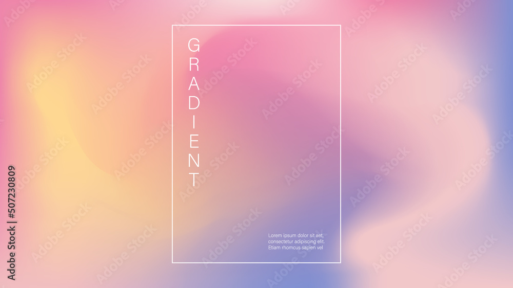 Fototapeta premium Abstract art, colorful fluid gradient wallpaper, liquid, blend, blurred, modern dynamic hologram design, background for business, presentation, ads, social media, prints, cover, banner, set
