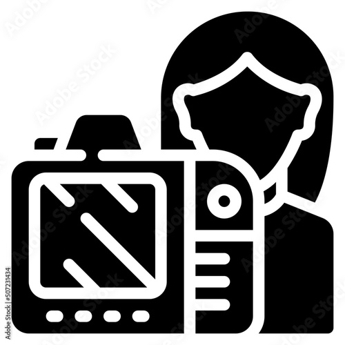 Female Vlogger Icon