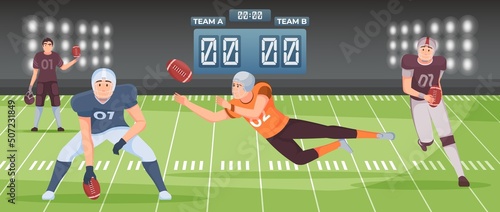 American Football Illustration