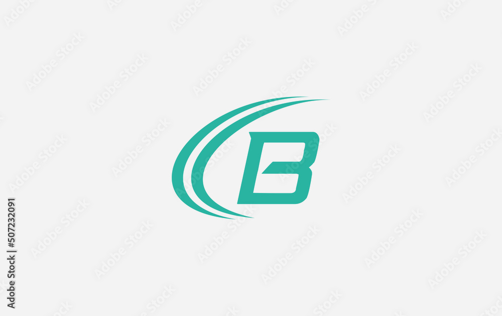 Financial business and investment logo and symbol design vector with the letter B
