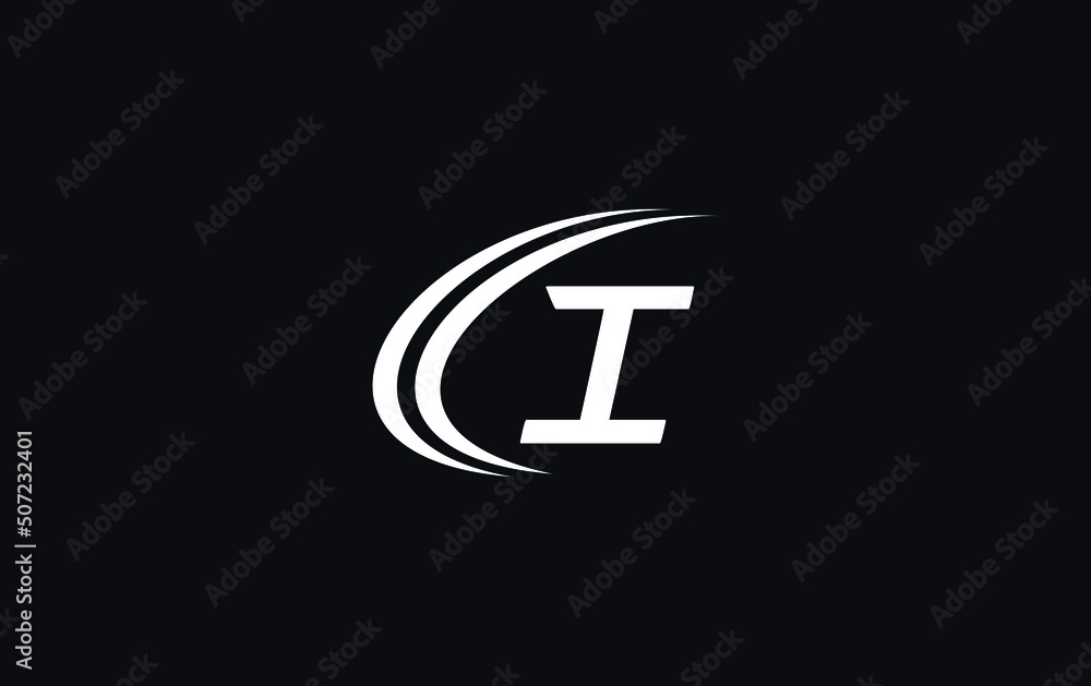 Financial business and investment logo and symbol design vector with the letter I Financial business and investment logo and symbol design vector with the letter I