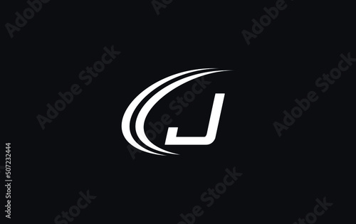 Financial business and investment logo and symbol design vector with the letter J