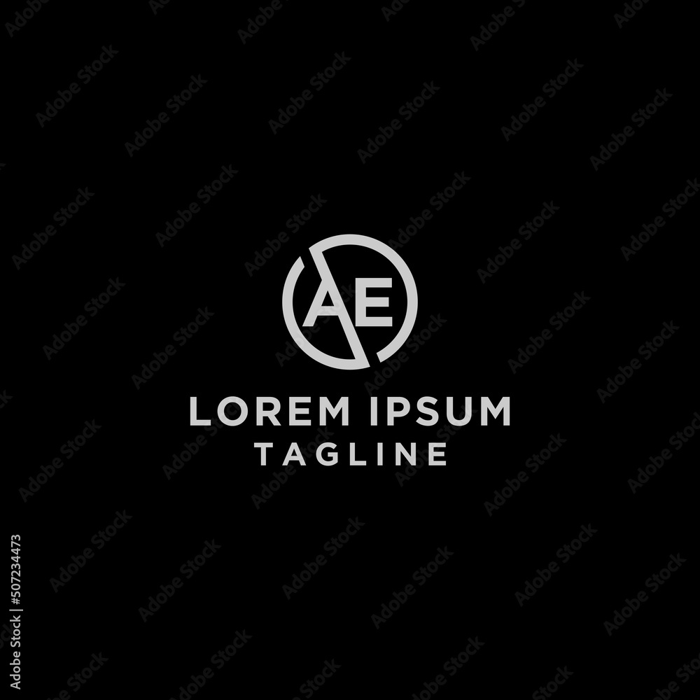 ae circle logo Stock Vector | Adobe Stock