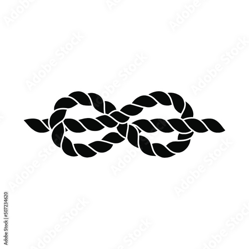 Rope icon vector. cable illustration sign. knot symbol or logo.