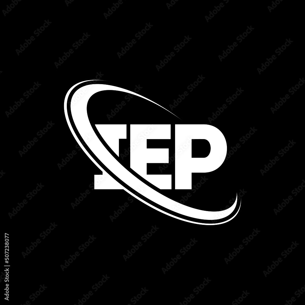 IEP Logo IEP Letter IEP Letter Logo Design Initials IEP Logo Linked 