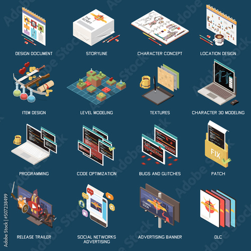 Game Development Icons Set