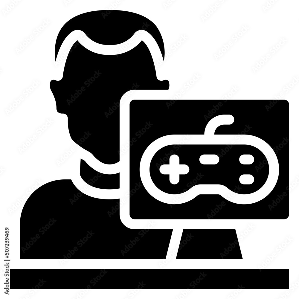 Male Game Designer Icon Male Game Designer Icon