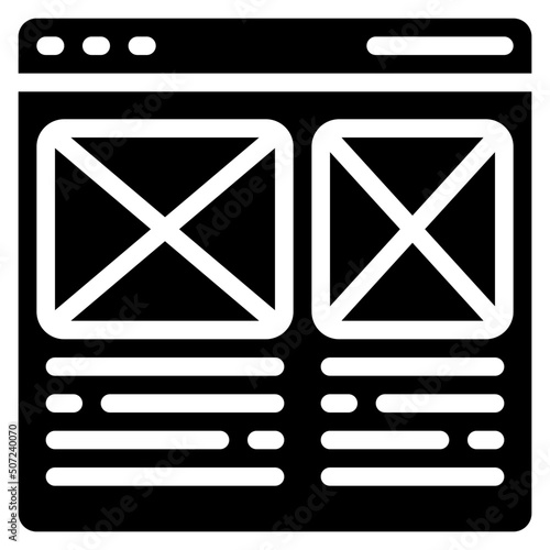 Wireframing Icon