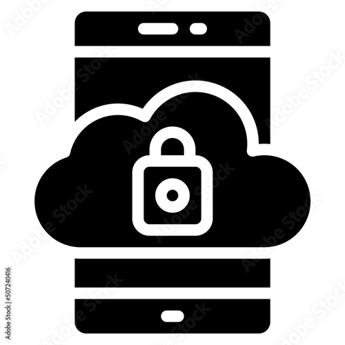 Secure Cloud Icon