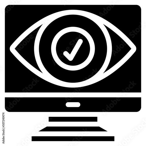 Computer Visibilty Icon photo