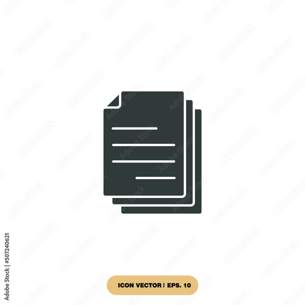 Document icons symbol vector elements for infographic web Document icons symbol vector elements for infographic web