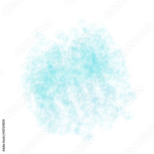 blue spot for text on a white background, web, creative. hand painted