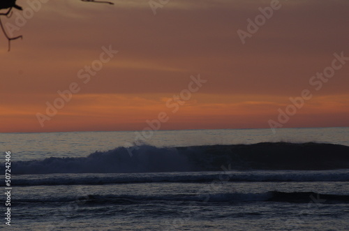 A coastal sunset in Indonesia