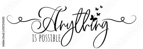 Fototapeta Anything is possible, vector