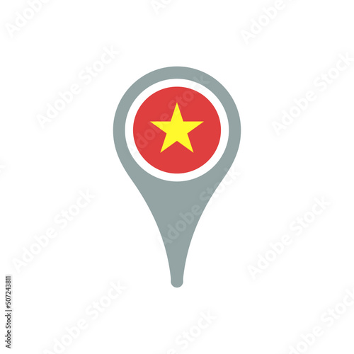 Free Download Colour icon for Vietnam Flag Map - GFXLoad