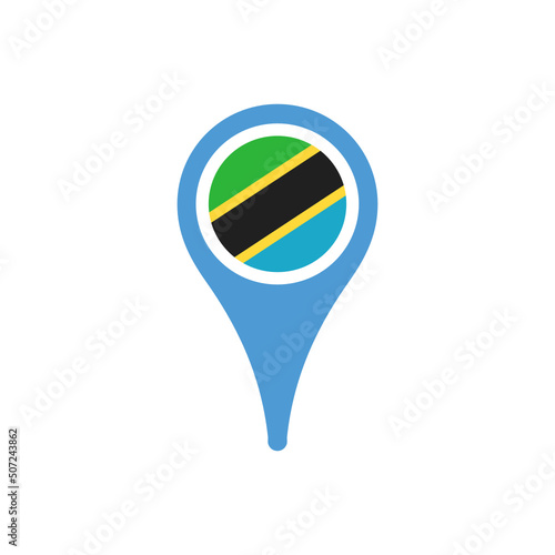 Colour icon for Tanzania Flag Map