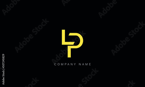 LP, PL, Abstract Letters Logo Monogram