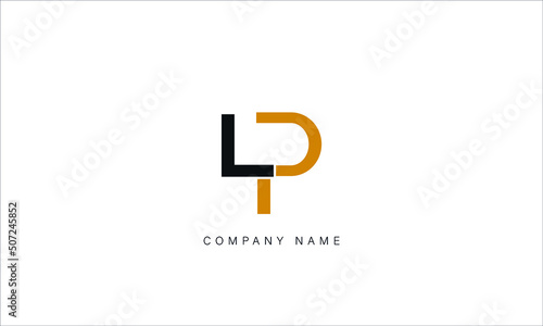 LP, PL, Abstract Letters Logo Monogram