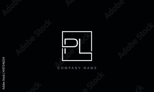 LP, PL, Abstract Letters Logo Monogram