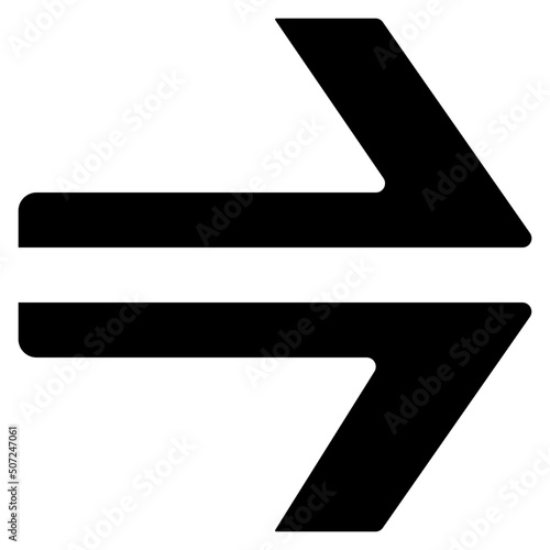Split Right Arrow Icon