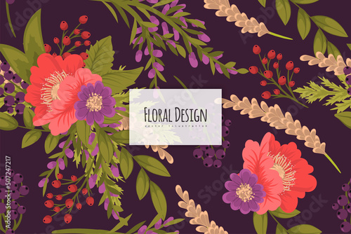 Seamless Floral Pattern in vector