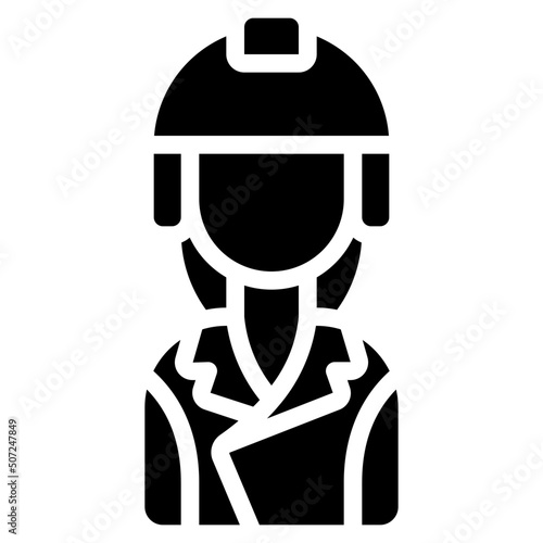 Biker Woman Icon