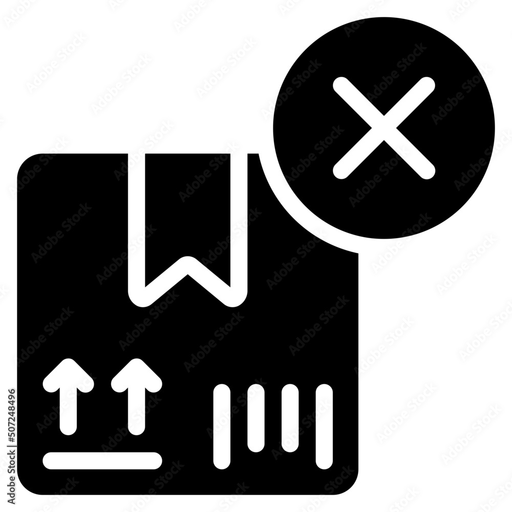 Fototapeta premium Incomplete Delivery Icon