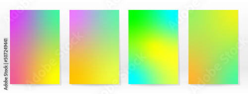 Minimal Poster. Pastel Soft. Rainbow Gradient Set. © Сашка Шаргаева
