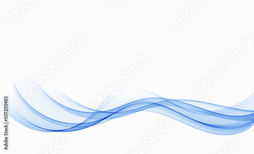Abstract wavy transparent blue wave background.Design element.