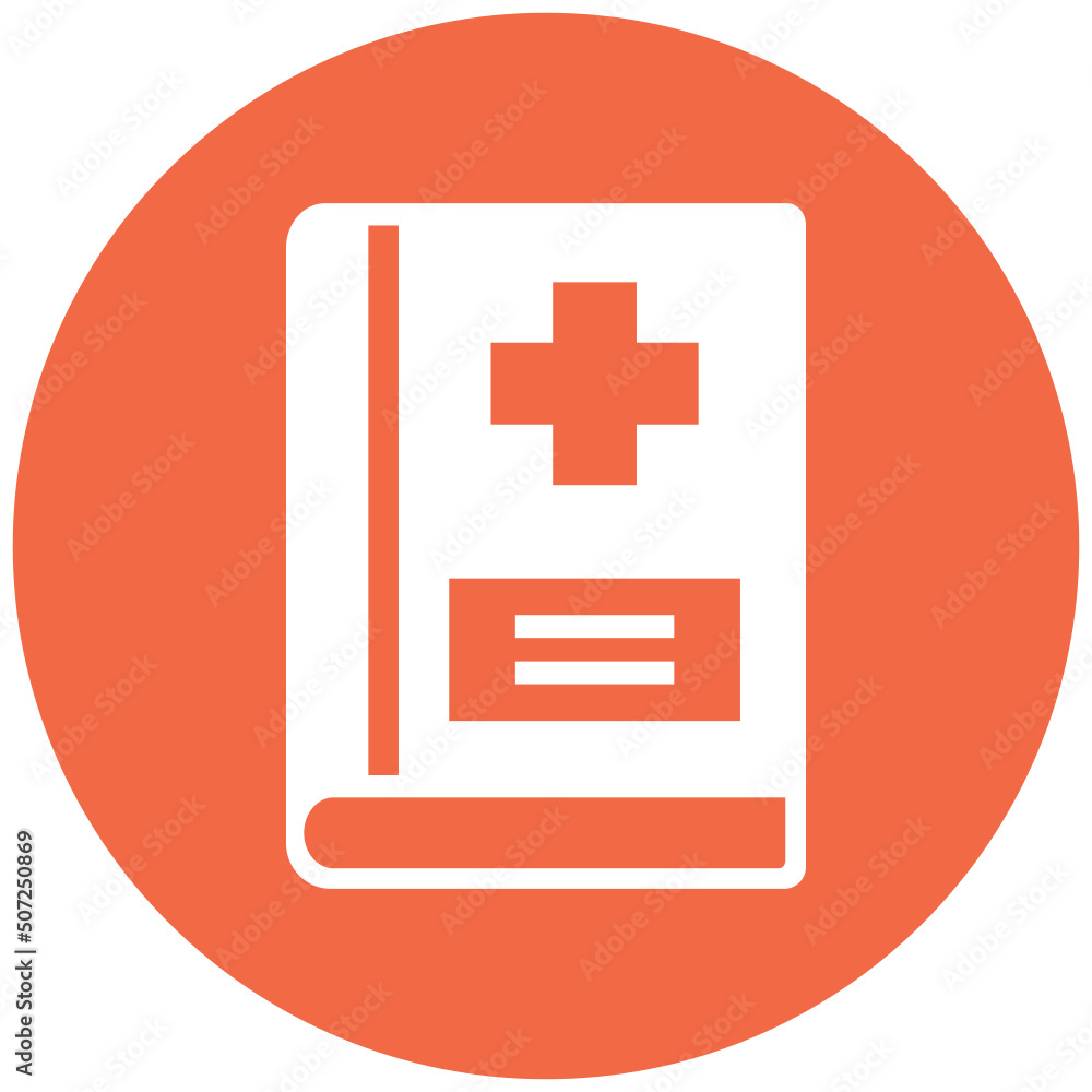 Fototapeta premium Medical Book Icon