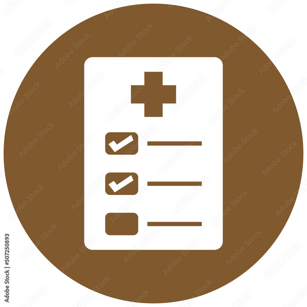 Obraz premium Medical Prescription Icon