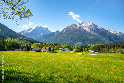 Summer landscape in Berchtesgaden, Bavaria, Germany, Europe